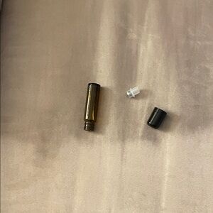 Amber Glass Roller Bottle with Black Cap